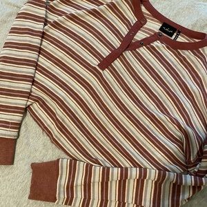 out from under urban outfitters cropped henley